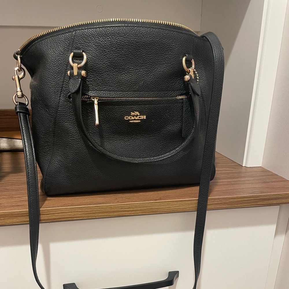 Black coach cross body